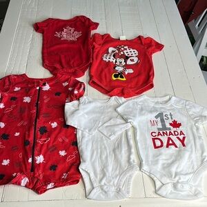0-3M baby I LOVE CANADA 🇨🇦 LOT!! X5